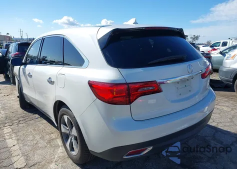 2016 Acura Mdx Acurawatch Plus Package from USA, damaged, VIN 5FRYD4H2XGB042402